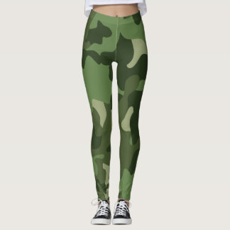 Grön kamouflage leggings