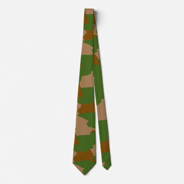 Grön kamouflage militär camouflage slips (Framsida)