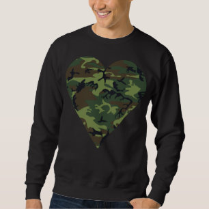 Grön kamouflage mönster, militär mönster, armé lång ärmad tröja