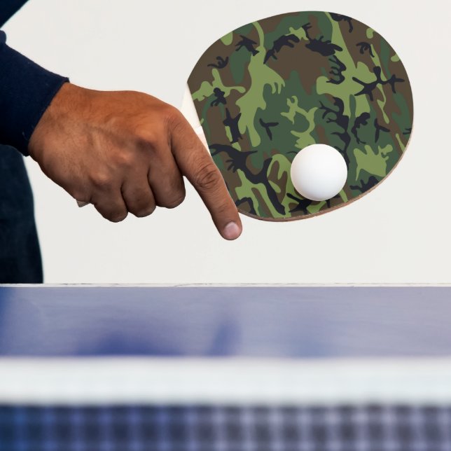 Grön kamouflage mönster, militär mönster, armé pingisracket (Insitu)