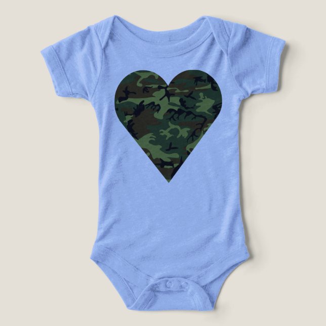 Grön kamouflage mönster, Militärmönster, Armé T Shirt (Design Framsida)