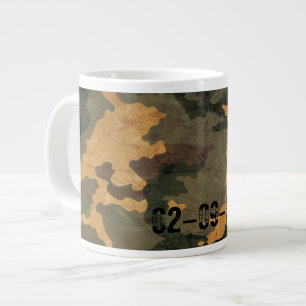 Grön kamouflagemönster vintage 2020 jumbo mugg