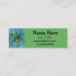 grön kaninvisitkort mini visitkort