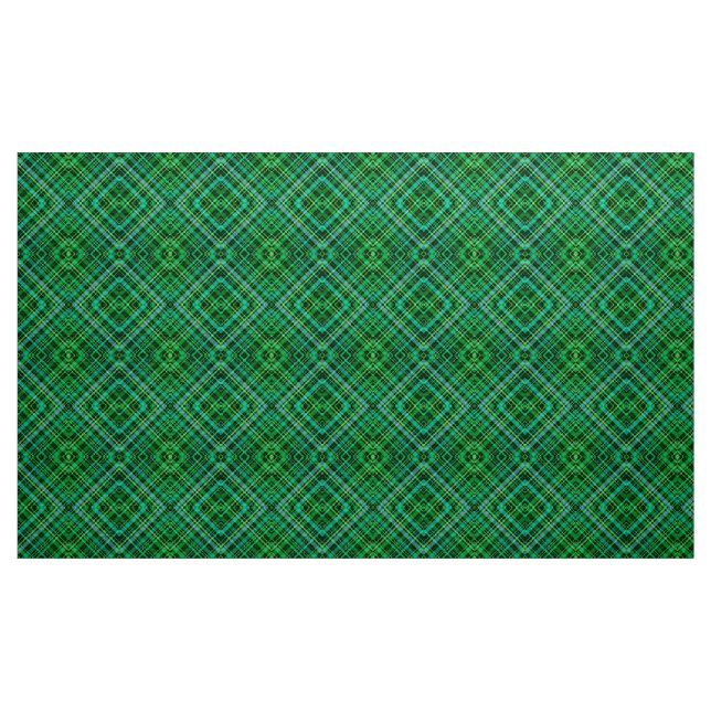 Grön karamalmönster tyg (Yard)