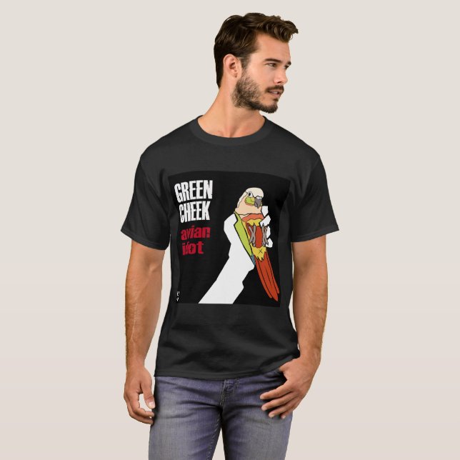 Grön kind: Avian idiot (den utspädda amerikanen) T-shirt (Hel framsida)
