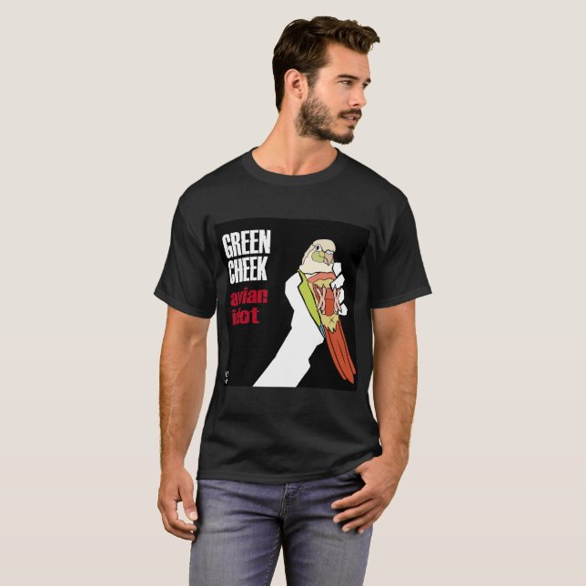 Grön kind: Avian idiot (den utspädda kanelen) T Shirt (Hel framsida)
