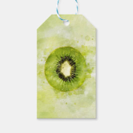 Grön Kiwi-presentetikett Presentetikett