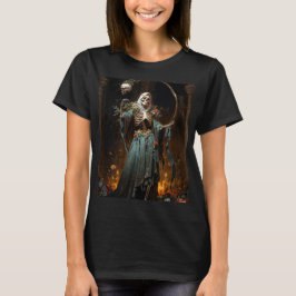 Grön klänning Santa Muerte T Shirt
