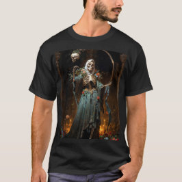 Grön klänning Santa Muerte T Shirt