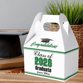 Grön klass 2026 anpassad examensfest presentaskar
