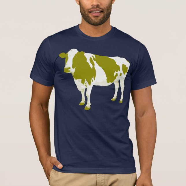 Grön ko nu tee shirt (Framsida)