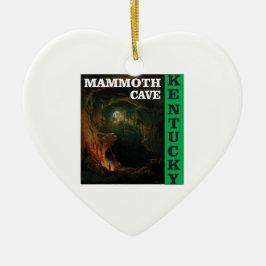 Grön kolossal grotta Kentucky Julgransprydnad Keramik