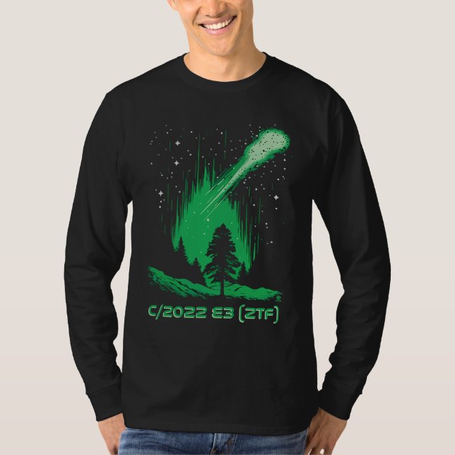 Grön komet C2022 E3 ZTF T Shirt (Framsida)