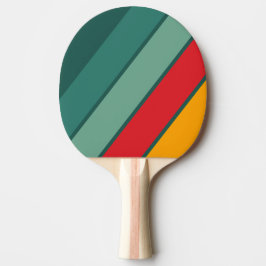 Grön Kraftig Randig Pingisracket