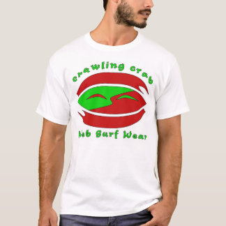 Grön krypa Krabba som är röd och Tee Shirt