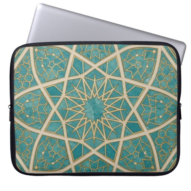grön kunglig laptop fodral (Framsidan)