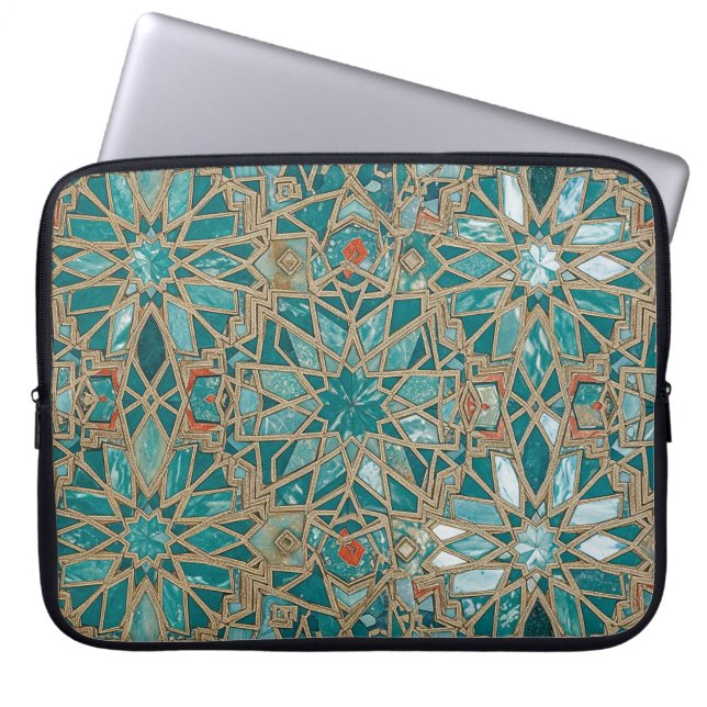 grön kunglig laptop fodral (Framsidan)