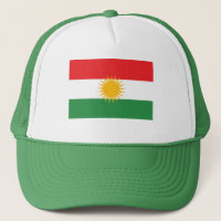 GRÖN Kurdistanflagga