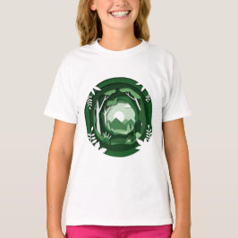 Grön landskap t shirt