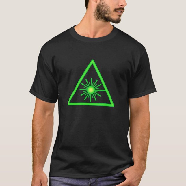 Grön laser-symbolT-tröja Tee (Framsida)