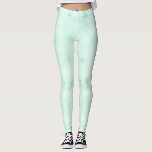 grön leggings (Framsida)