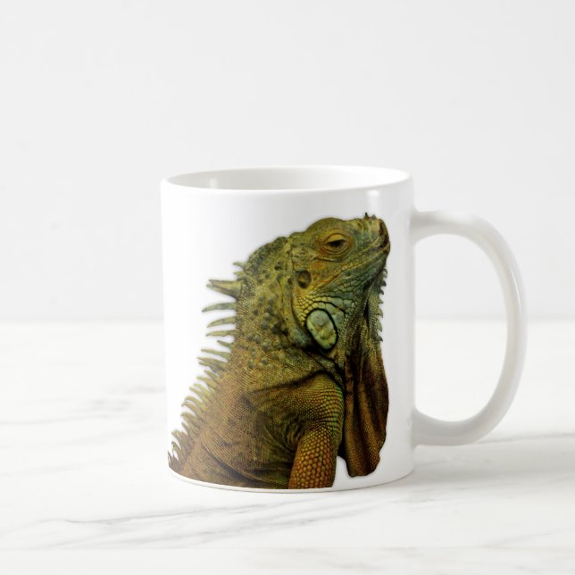 Grön leguan kaffemugg (Höger)