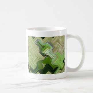 Grön leguan kaffemugg