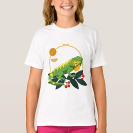 Grön leguan t shirt