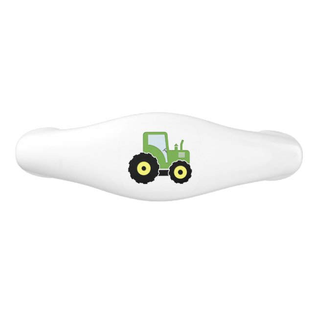 Grön leksaktraktor handtag (Framsidan)