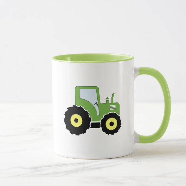 Grön leksaktraktor mugg (Höger)