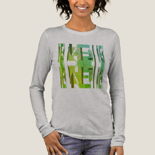 Grön Lime Oliv Mönstrad MCM Utseende Abstrakt Kons T Shirt