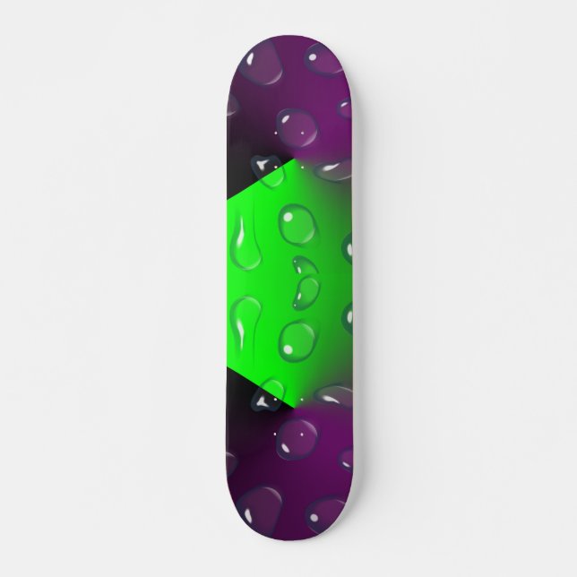 grön linje mini skateboard bräda 18,5 cm (Framsida)