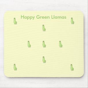 grön llama Mousepad för lycklig Musmatta