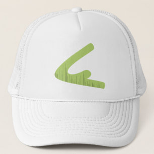 Grön logotyptruckerkeps keps