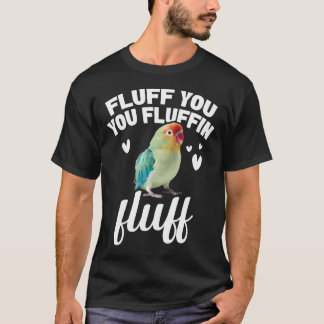 Grön Lovebird Fluffin Enthusiast Peach Faced Love T Shirt