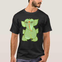 Grön lövGanpati T-tröja