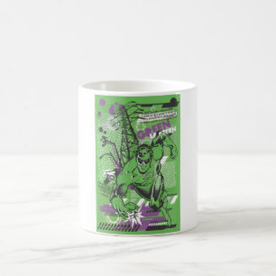 Grön lykta - absurd Collageaffisch Kaffemugg