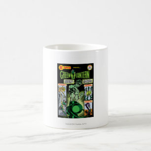 Grön lykta - grönt skuggad tecknad kaffemugg