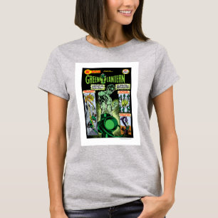 Grön lykta - grönt skuggad tecknad t shirt