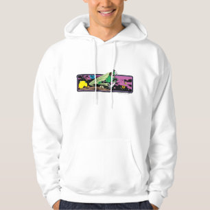 Grön lykta i utrymme hoodie