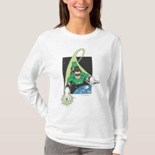 Grön lykta i utrymme tee