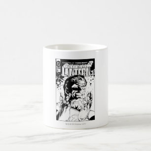 Grön lykta - många ringar som är svartvita kaffemugg