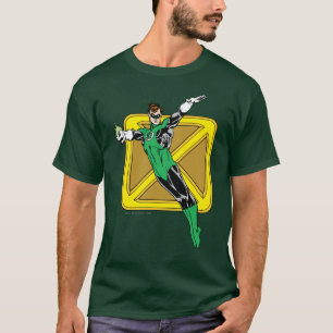 Grön lykta med bakgrund t-shirt