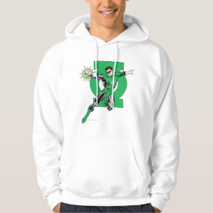 Grön lykta med logotypbakgrund sweatshirt