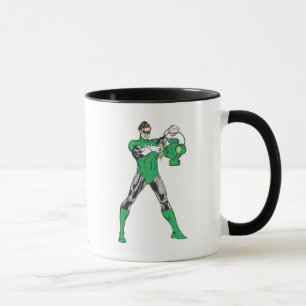 Grön lykta med lyktan mugg
