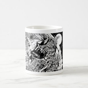 Grön lykta och den svartvita månen - kaffemugg