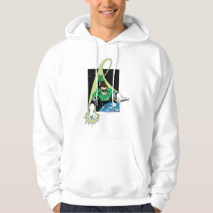 Grön lykta och jord hoodie