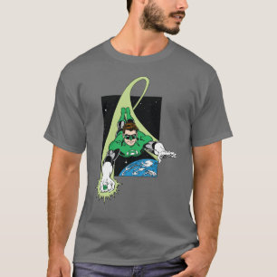 Grön lykta och jord t shirt