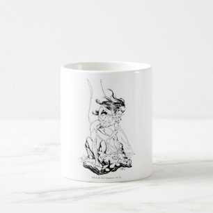 Grön lykta- och stjärnasafir kaffemugg