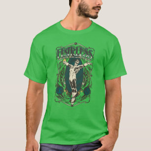 Grön lykta - "oförskräckt" affisch t-shirt